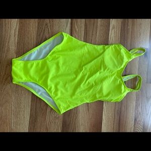 Green swimming suit